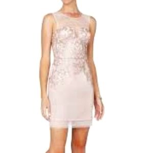 Bcbg sequin and mesh dress